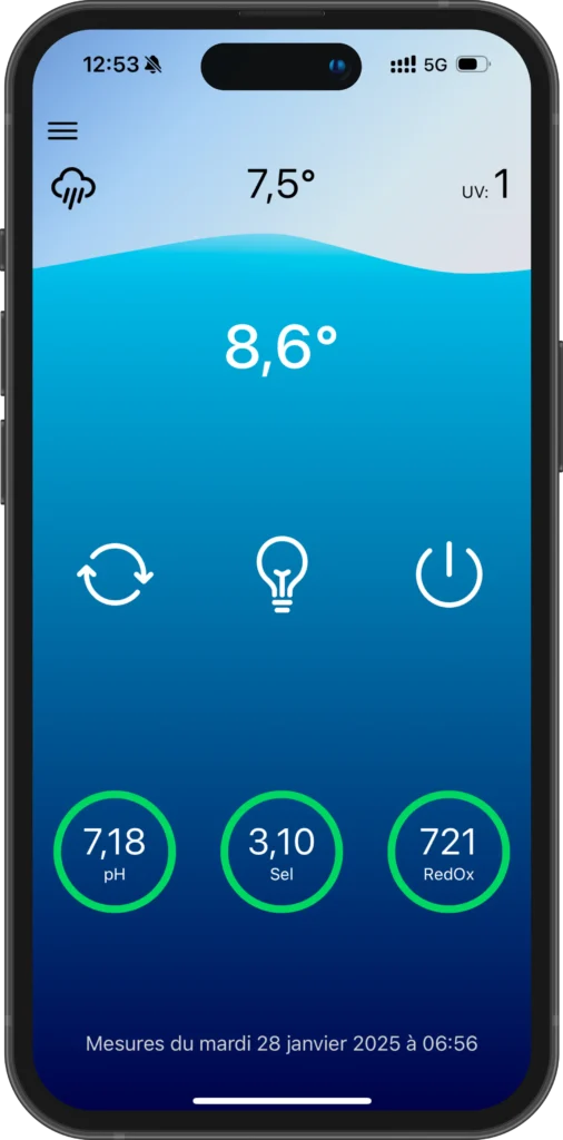 Écran de l’application Oklyn